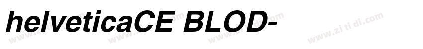 helveticaCE BLOD字体转换